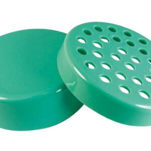 Tampa verde 63 mm para polvilhar